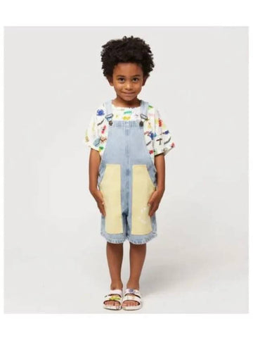 Circle Denim Suspenders Overalls 124AC122 Italian Kids - BOBO CHOSES - BALAAN 1