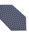 Gancini Print Silk Tie Navy - SALVATORE FERRAGAMO - BALAAN 6