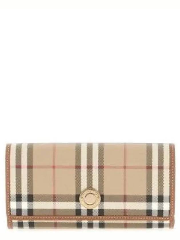 Check Long Wallet Beige - BURBERRY - BALAAN 2