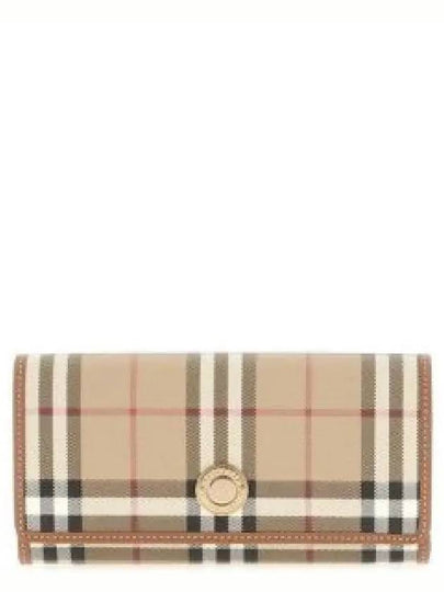 Check Long Wallet Beige - BURBERRY - BALAAN 2