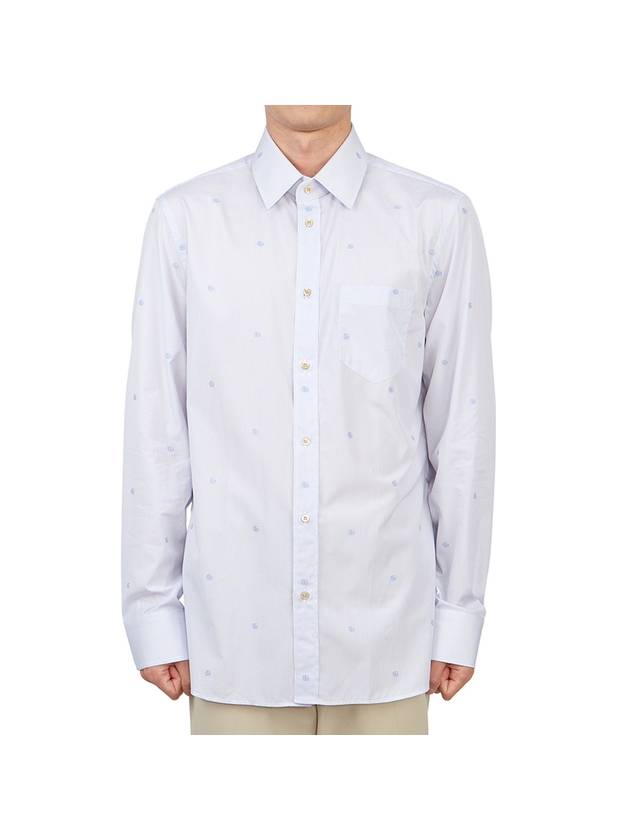 Cotton Long Sleeve Shirt White - GUCCI - BALAAN 2