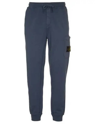 Compass Patch Cotton Track Pants Avio Blue - STONE ISLAND - BALAAN 2