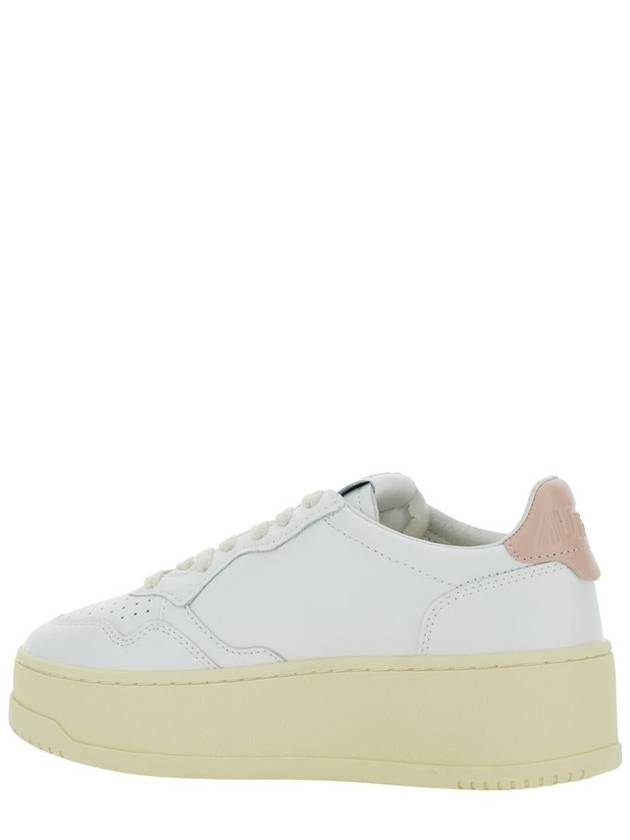 White Low Top Sneakers With Oversized Platform In Leather Woman - AUTRY - BALAAN 3