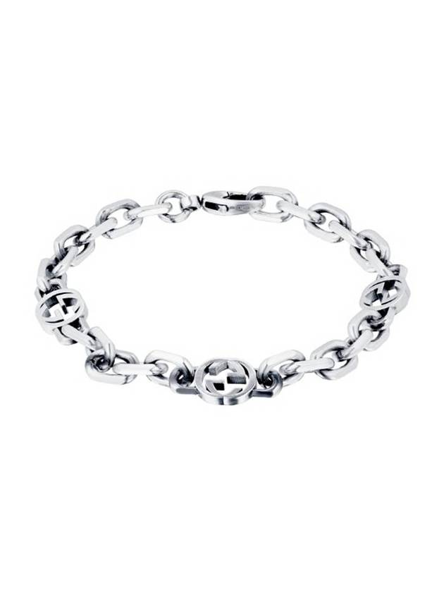 Interlocking G Chain Bracelet Silver - GUCCI - BALAAN 1