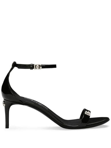 logo decorated patent leather sandals CR1677AP622 - DOLCE&GABBANA - BALAAN 1