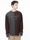 Men s M243MT02BR Snowy Reverse Rib Crew Neck Sweatshirt Brown Charcoal - CHANCE'S NOI - BALAAN 2