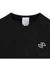 Logo Crop Cotton Short Sleeve T-Shirt Black - PATOU - BALAAN 5