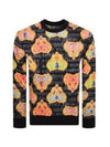 Heart Print Sweatshirt Black - VERSACE - BALAAN 1