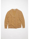 Wool Blend Cardigan Brown - ACNE STUDIOS - BALAAN 1