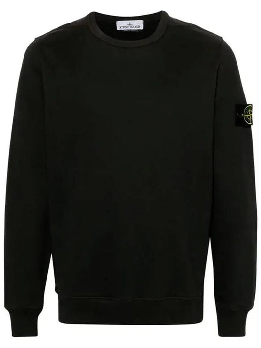 Wappen Patch Crew Neck Cotton Sweatshirt Lead Grey - STONE ISLAND - BALAAN 2