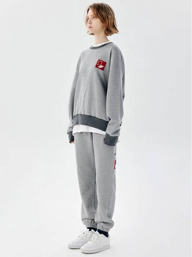 Unisex BXMXMTM Door Box Sweatshirt Mix Gray - CHANCE'S NOI - BALAAN 3