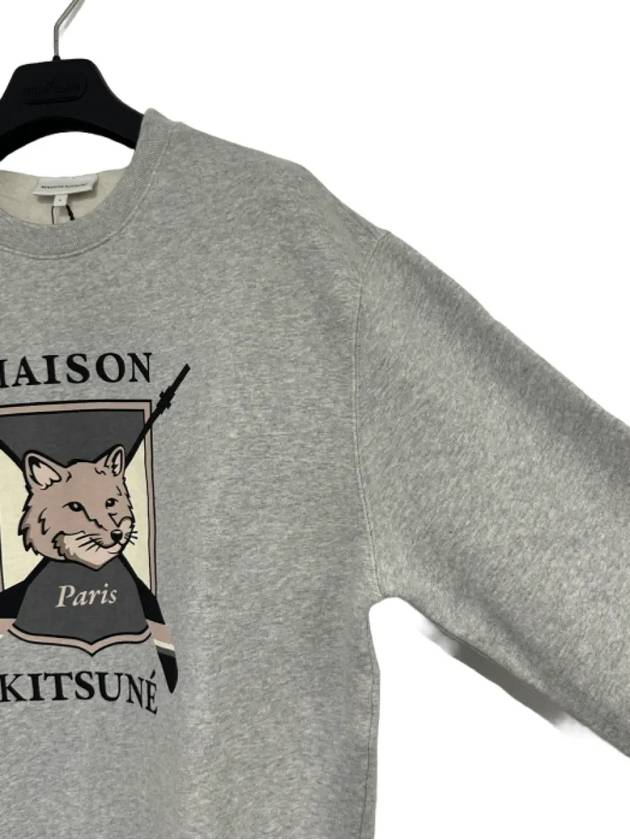 College Fox Print Sweatshirt Light Grey - MAISON KITSUNE - BALAAN 9