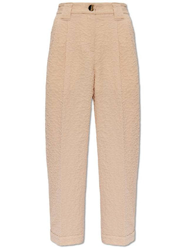 Ganni Jacquard Trousers, Women's, Beige - GANNI - BALAAN 1