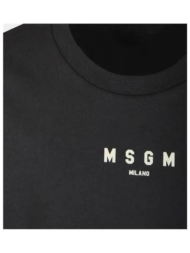 Kids Logo Patch Long Sleeve T shirt Dark Gray - MSGM - BALAAN 3