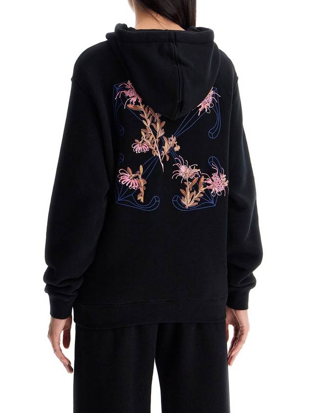 'pinkflower arrow hooded sweat - OFF WHITE - BALAAN 3