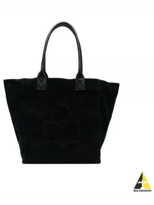 Yenky Logo Suede Tote Bag Black - ISABEL MARANT - BALAAN 2