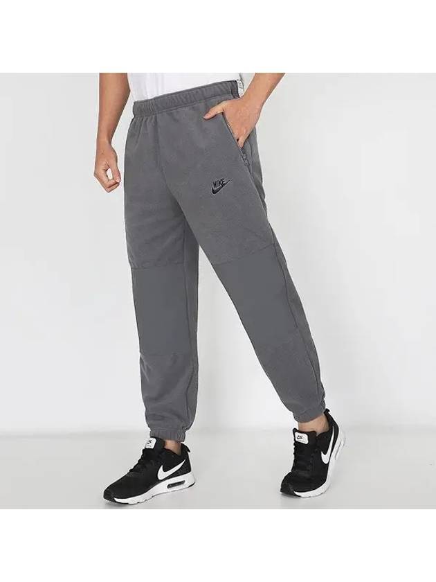 Club Polar Fleece Training Track Pants Grey - NIKE - BALAAN 2