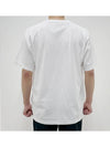 Men's Logo Print Crew Neck Short Sleeve T-Shirt White - STONE ISLAND - BALAAN 5