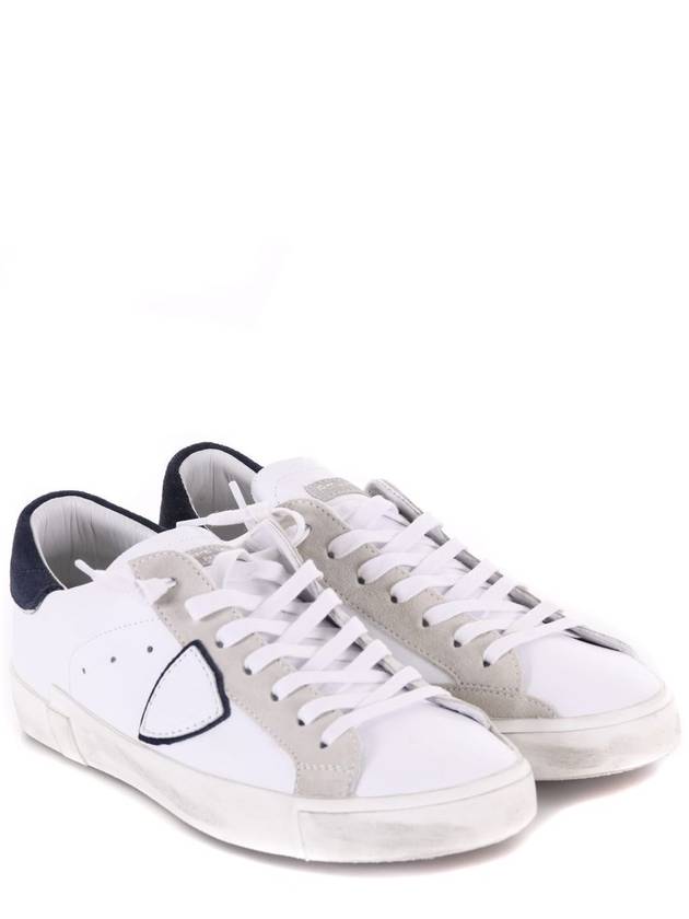 PRSX Navy Tab Low Top Sneakers White - PHILIPPE MODEL - BALAAN 5