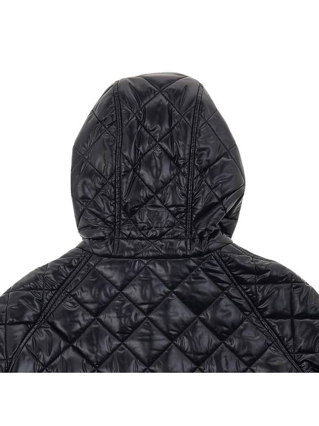 Diamond Quilted Reversible Hooded Jacket Brown Black - BURBERRY - BALAAN 11