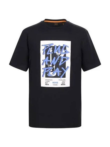 Music artwork regular fit short sleeve t shirt 50510223 002 - BOSS - BALAAN 1