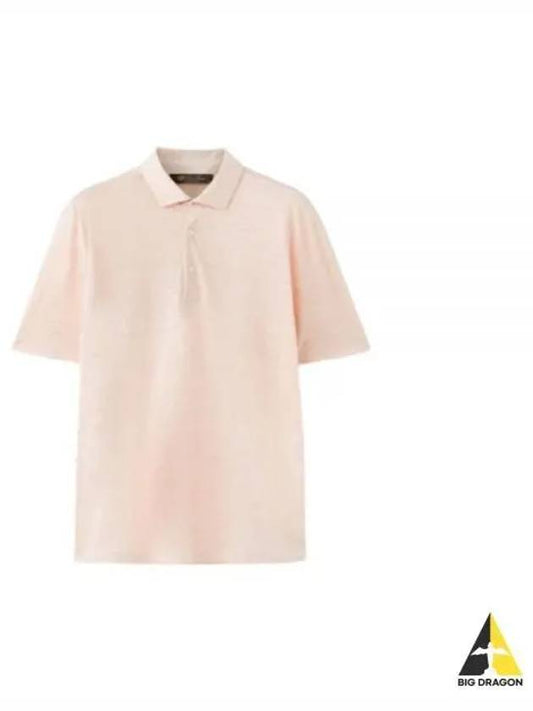 Linen Polo Shirt Pink - LORO PIANA - BALAAN 2