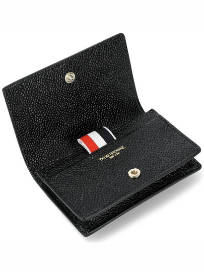 Logo Stamp Card Hoder Black - THOM BROWNE - BALAAN 2