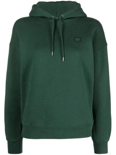 Bold Head Fox Patch Comfort Hoodie Bottle Green - MAISON KITSUNE - BALAAN 1