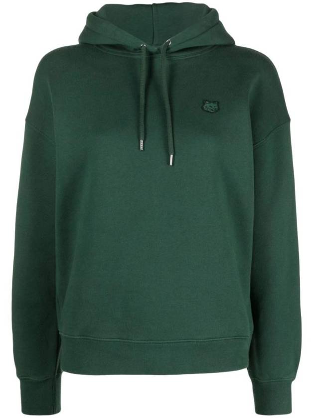 Bold Head Fox Patch Comfort Hooded Bottle Green - MAISON KITSUNE - BALAAN 1