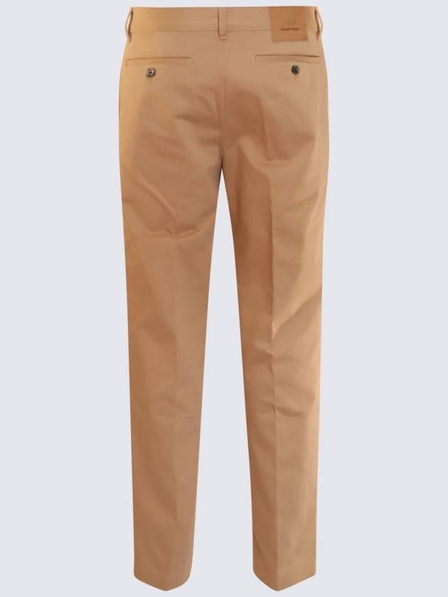 AMI Paris Beige Cotton Pants - AMI - BALAAN 2