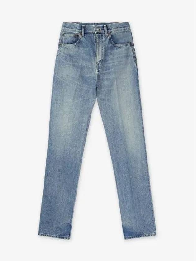 Mid rise straight denim pants Benjamin blue 795350Y13KD4423 - SAINT LAURENT - BALAAN 1