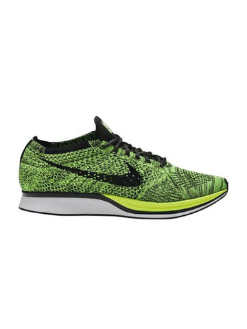 Flyknit Racer Low Top Sneakers Green - NIKE - BALAAN 1