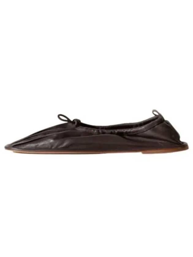 Punterra Shiny Flat Shoes Dark Brown WFP22PUNT - HEREU - BALAAN 1