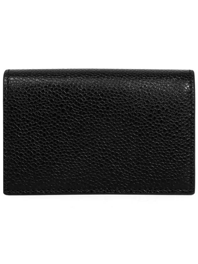 Logo Stamp Card Hoder Black - THOM BROWNE - BALAAN 4