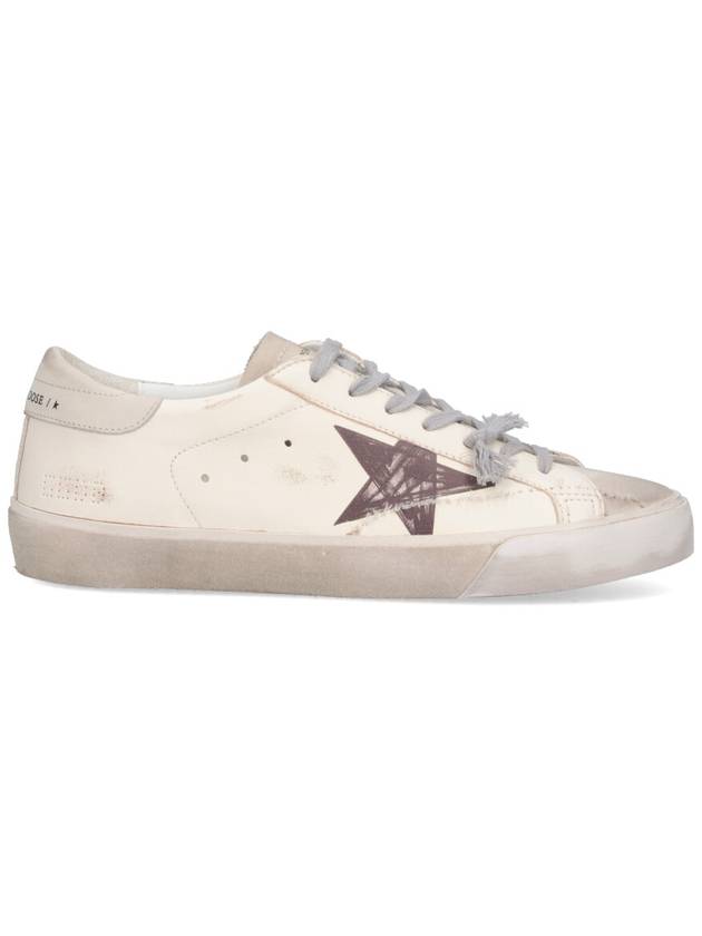 Super Star Leather Suede Low Top Sneakers White - GOLDEN GOOSE - BALAAN 2