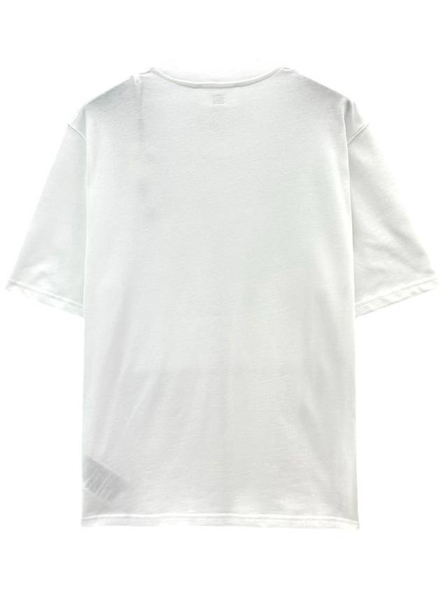 Small Heart Logo Boxy Fit Short Sleeve T-Shirt White - AMI - BALAAN 3