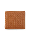 Intrecciato Half Wallet Brown - BOTTEGA VENETA - BALAAN 1