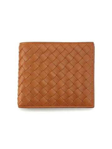 Intrecciato Half Wallet Brown - BOTTEGA VENETA - BALAAN 1