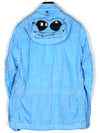 Men's MTTN Lens Wappen Goggles Hooded Jacket Light Blue - CP COMPANY - BALAAN.