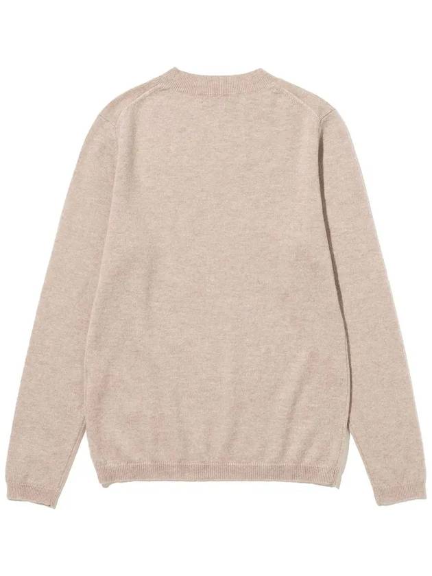 Cashmere round long sleeve knit BEIGE - 20THHOLE - BALAAN 2