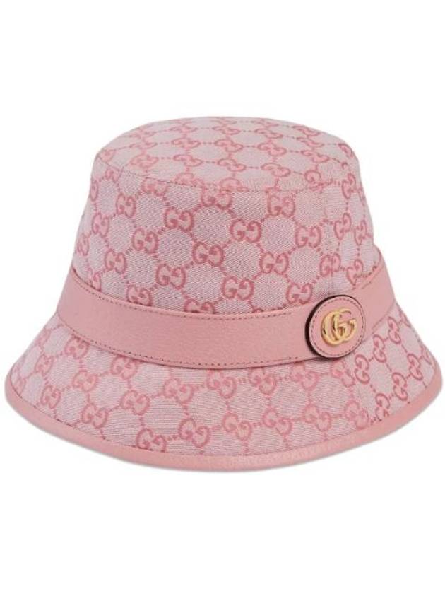 GG Canvas Bucket Hat Pink - GUCCI - BALAAN 1