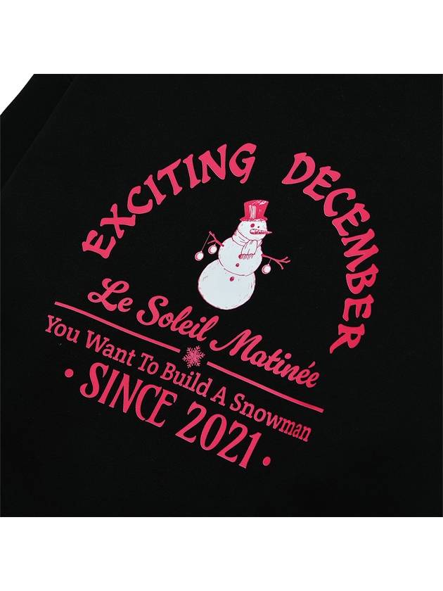 Exciting Snow Man Sweatshirt Black - LE SOLEIL MATINEE - BALAAN 4