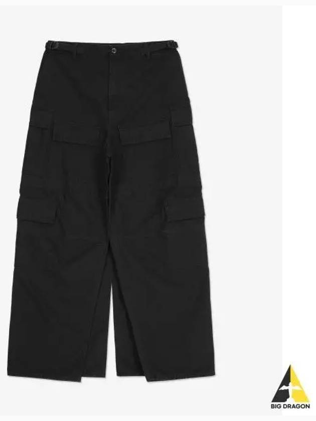 Apron Cargo Pants A Line Skirt Black Black - BALENCIAGA - BALAAN 2