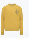 Logo Crew Neck Jumper Knit Top Yellow - JW ANDERSON - BALAAN 2