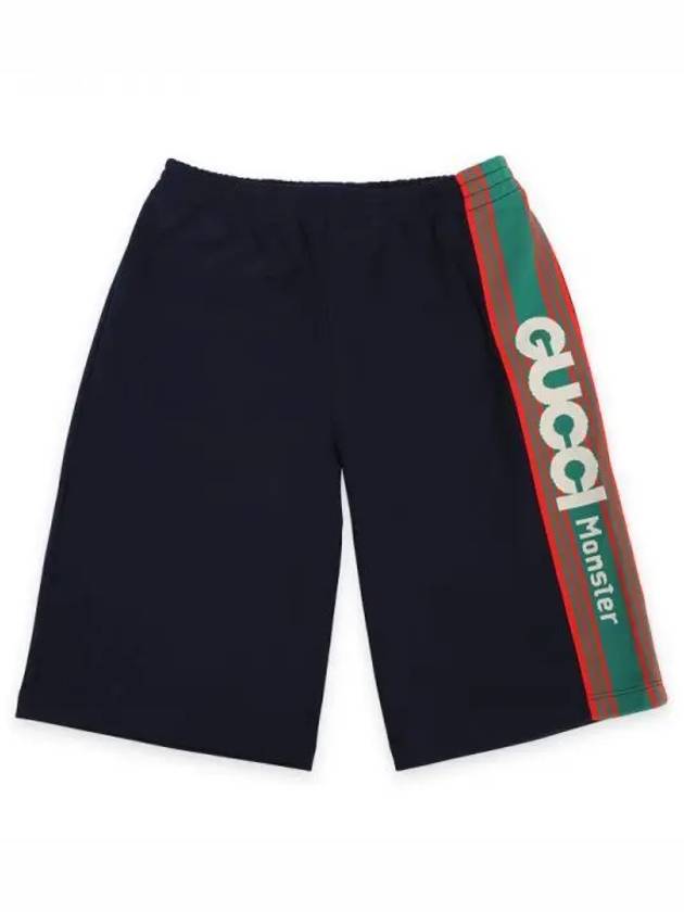 Kids Monster Jersey Bermuda Short Pants Navy 711605 XJEYT 4340 1054420 - GUCCI - BALAAN 1