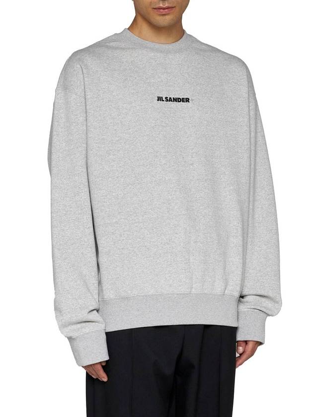 Men's Logo Sweatshirt Grey - JIL SANDER - BALAAN 6