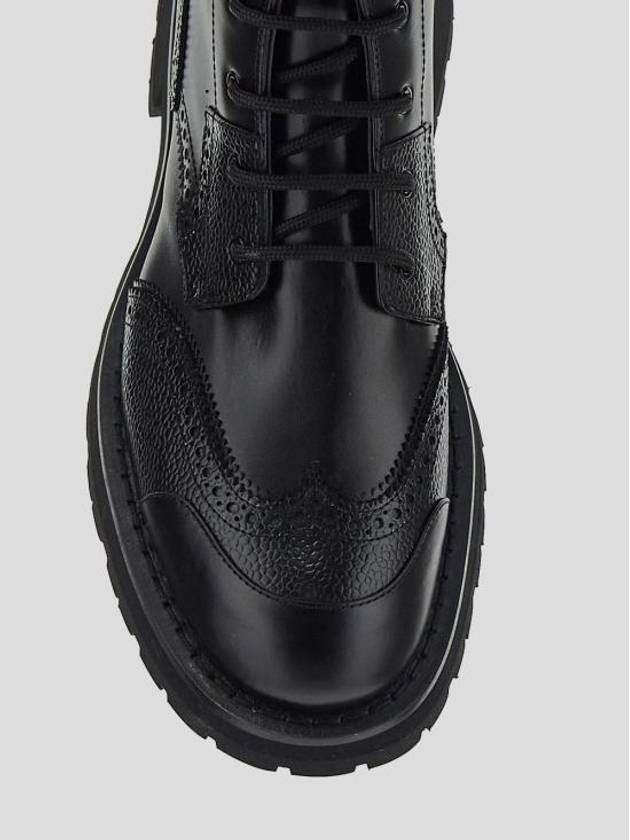 Punk Calfskin Worker Boots Black - ALEXANDER MCQUEEN - BALAAN 2