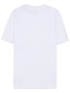 Embroidered Logo Cotton Short Sleeve T-Shirt White - AMI - BALAAN 3