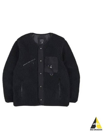 Retrocore Fleece Cardigan 8543 Black - KANGOL - BALAAN 1