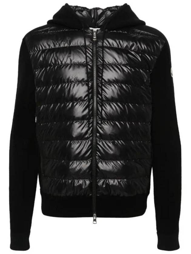 Knit padded cardigan black men s jacket 9B00007 M3238 999 - MONCLER - BALAAN 1